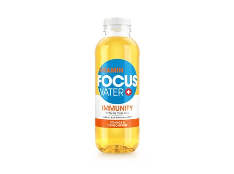Focuswater Immunity Orange & Drachenfrucht PET Tra 12x0.50l